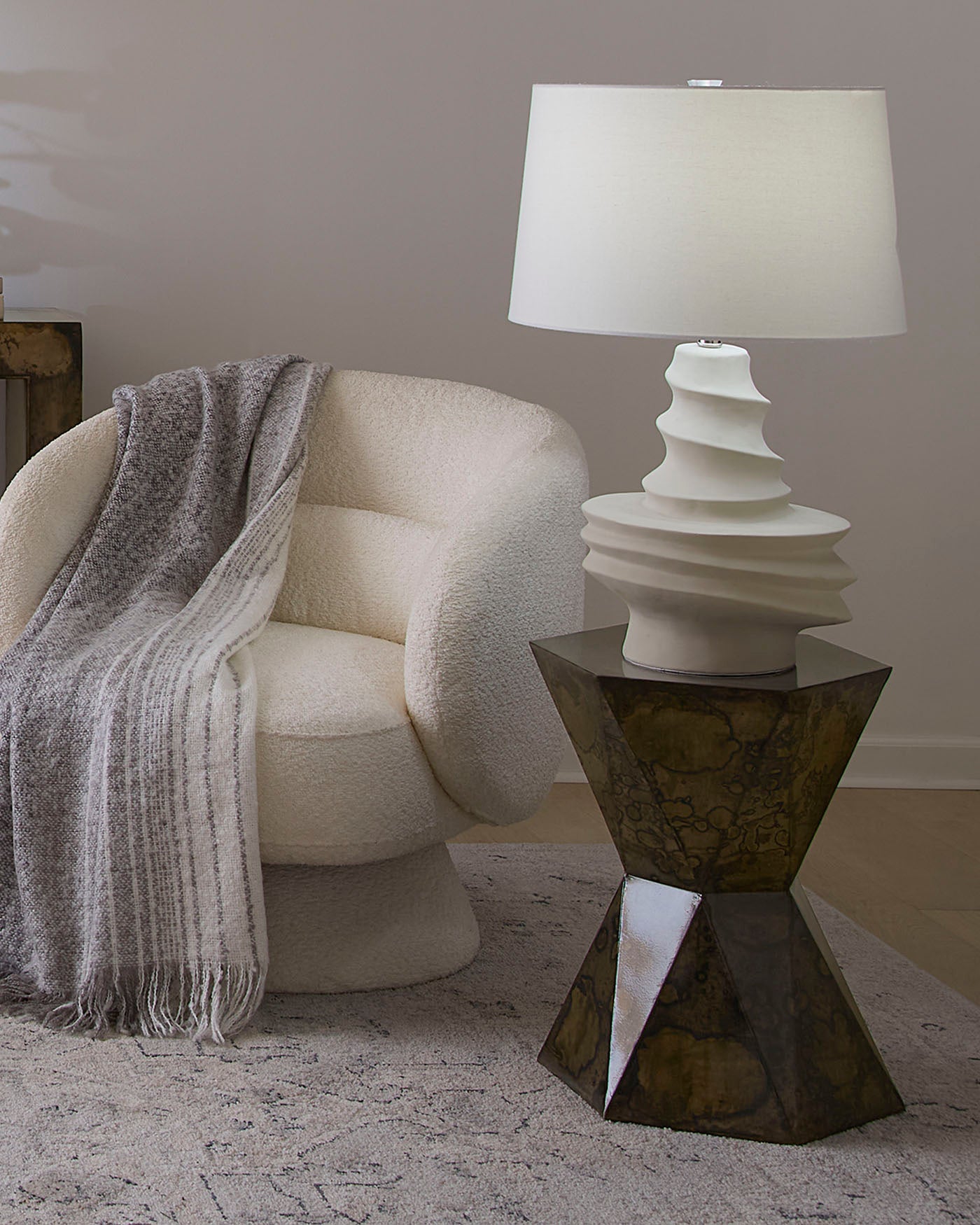 Elegant Crown Side Table - Small Accent Table for Living Room, Bedroom, or Office - Perfect for Coffee, Books, and Decor