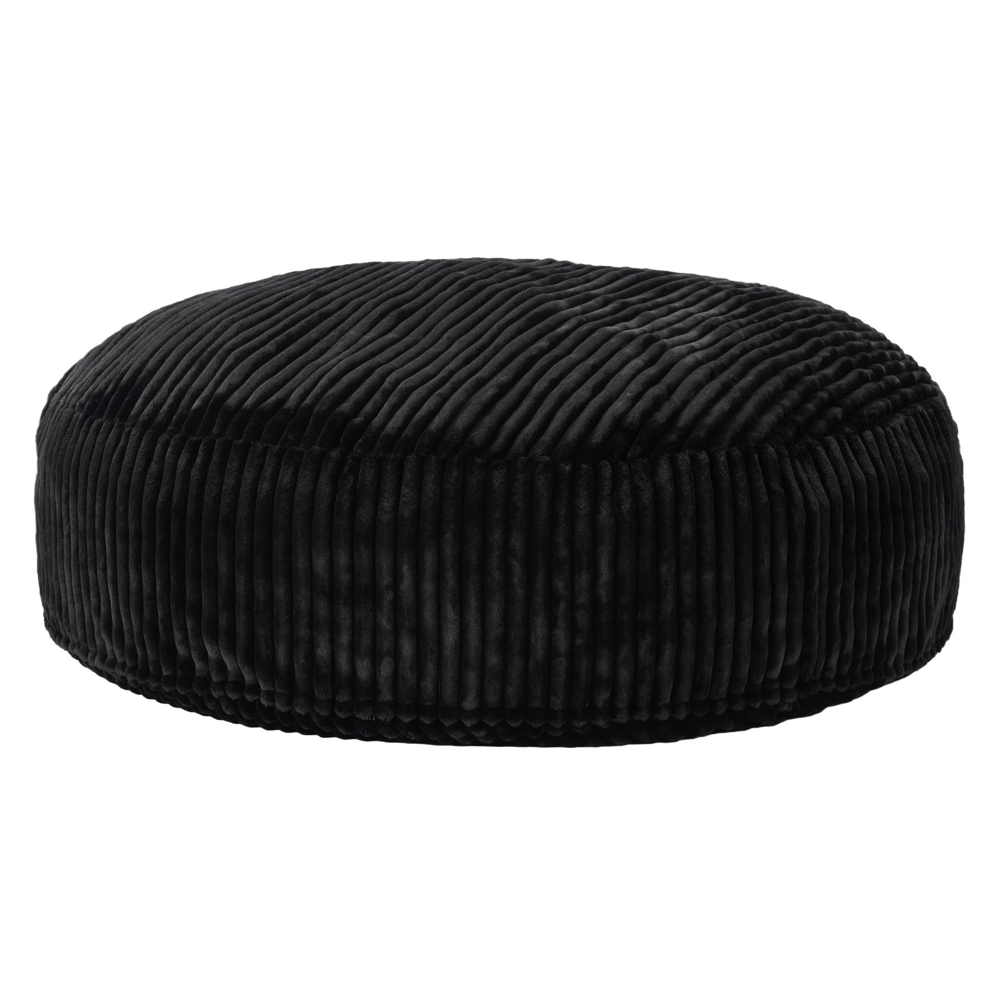 Premium 6ft Large Bean Bag Chair for Adults - Soft Plush Stripe Cover, Oversized 70
