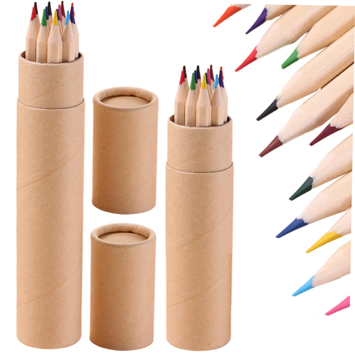 Anneome 24-Piece Colored Pencils Set - Professional Art Drawing & Coloring Pencils for Kids & Adults - Vibrant Wooden Pencils for Sketching, Shading, Doodling & School Projects
