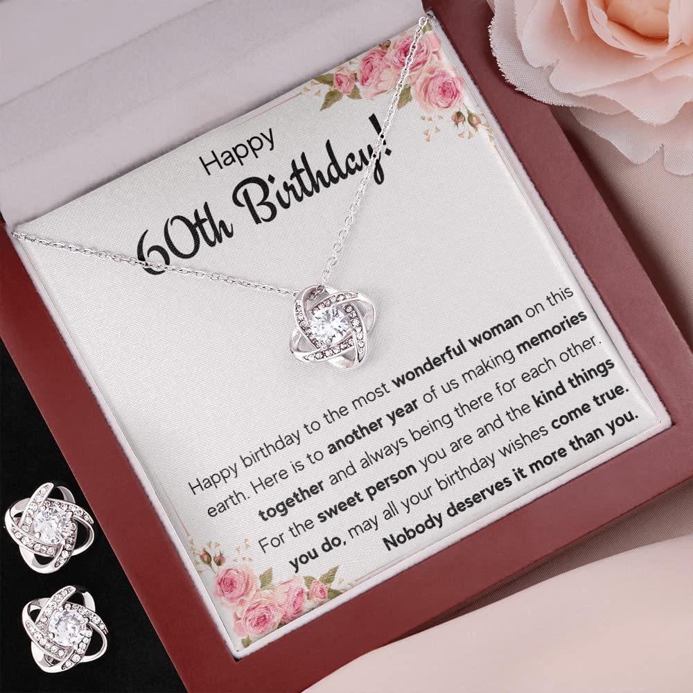60th Birthday Gifts for Women - Elegant Necklace with Gift Box | Perfect for Milestone Celebrations
