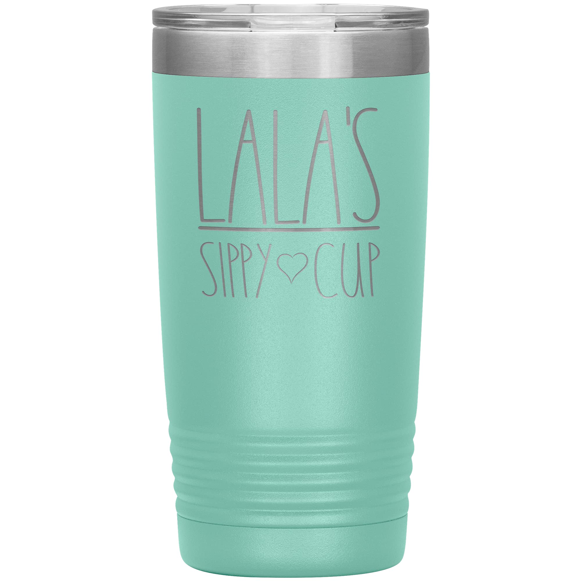 Lala's 20oz Vacuum Insulated Tumbler with Lid - Leakproof Stainless Steel Sippy Cup for Kids (12 Colors, Teal) - Perfect Birthday Gift, Party Favors & Everyday Use for Toddlers