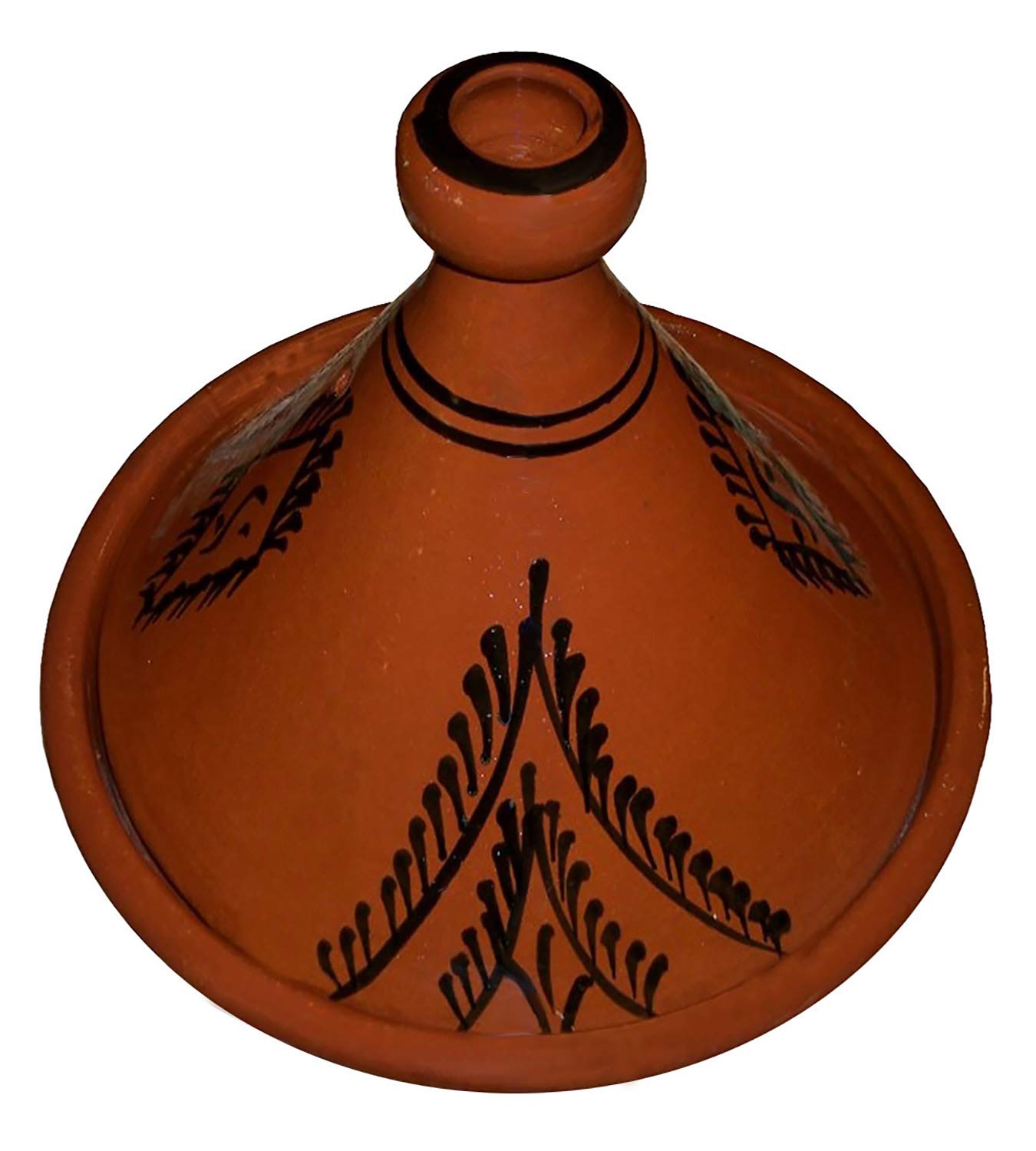 Handmade Glazed Moroccan Tagine Pot - 10 Inch Traditional Pyramid Design for Authentic Cooking | Perfect for Stews, Curries & Slow-Cooked Meals at Home