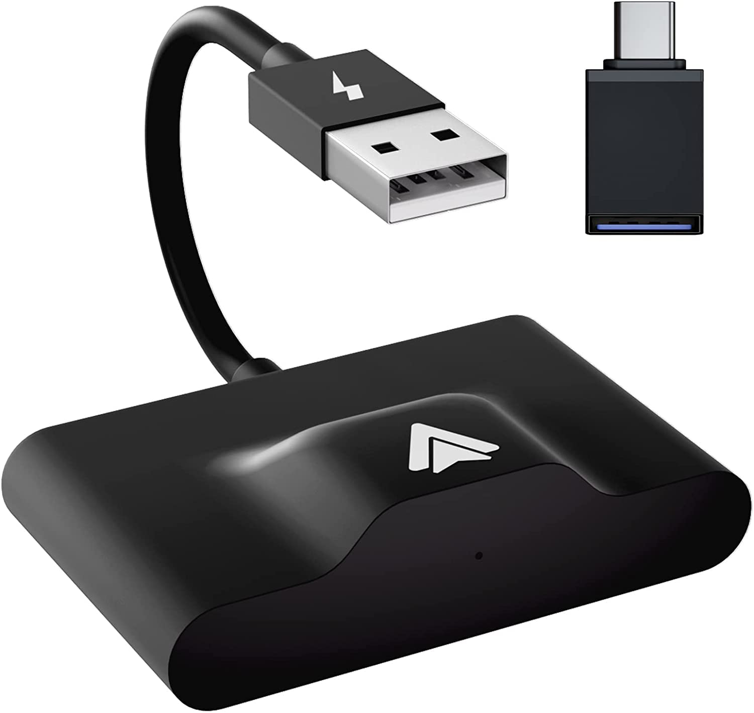 SSUCA Wireless Android Auto Adapter for Cars - Plug & Play OEM Factory Wired to Wireless Converter Dongle for Android Phones (Black) | Enjoy Hands-Free Navigation & Music Streaming on Your Daily Commute