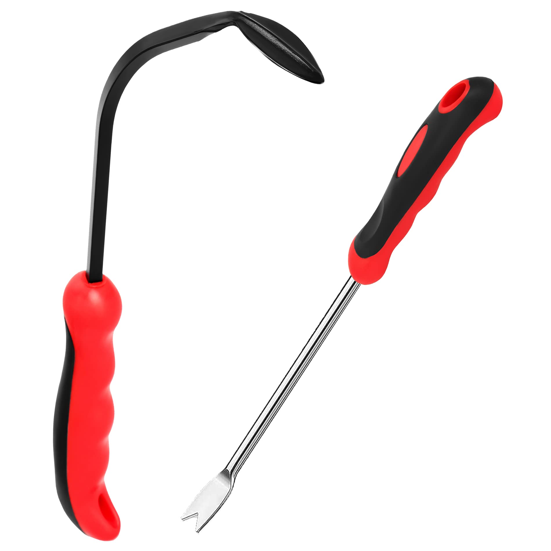 Stainless Steel Weed Puller Tool - Ergonomic Handle Garden Hook & Hand Cultivator for Easy Weeding | Perfect for Yard, Lawn, Garden Maintenance & Outdoor Gardening Tasks