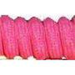Neon Pink Curly Shoelaces - 1 Pair Pack for Sneakers, Running Shoes & Casual Footwear | Stylish & Durable Elastic Laces for Sports, Workouts & Everyday Wear