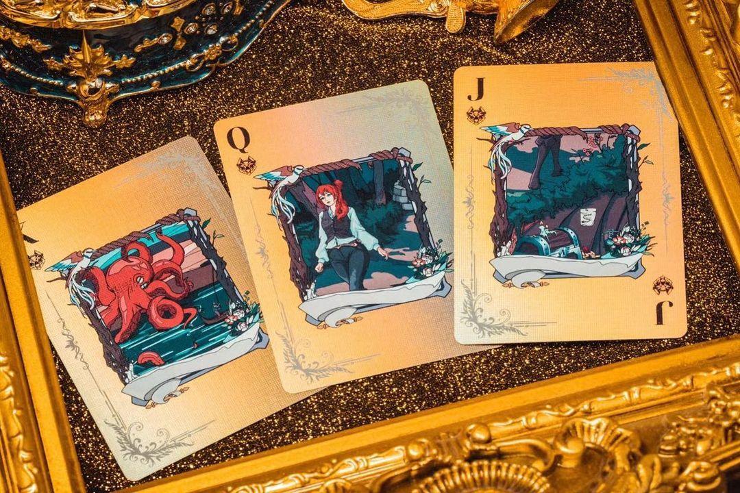 Wonder Journey Premium Golden Playing Cards - Luxury Poker Deck for Magic Tricks, Card Games & Collectors | Perfect for Parties, Casino Nights & Gifts