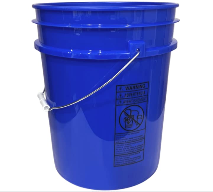 House Naturals 5 Gallon Food Grade Plastic Buckets - BPA Free, Airtight Lid, Stackable Design - Made in USA (Pack of 4) - Perfect for Bulk Food Storage, Home Brewing, Emergency Preparedness & DIY Projects