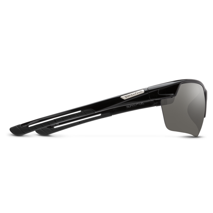 Contender Black & Polarized Gray Sunglasses - UV Protection, Lightweight & Stylish for Outdoor Sports, Driving & Beach Activities
