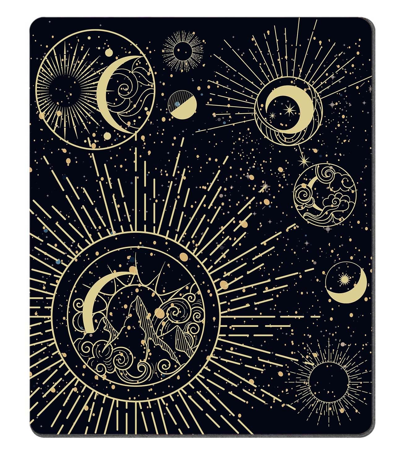 Moon Phases Non-Slip Mouse Pad - 9.5