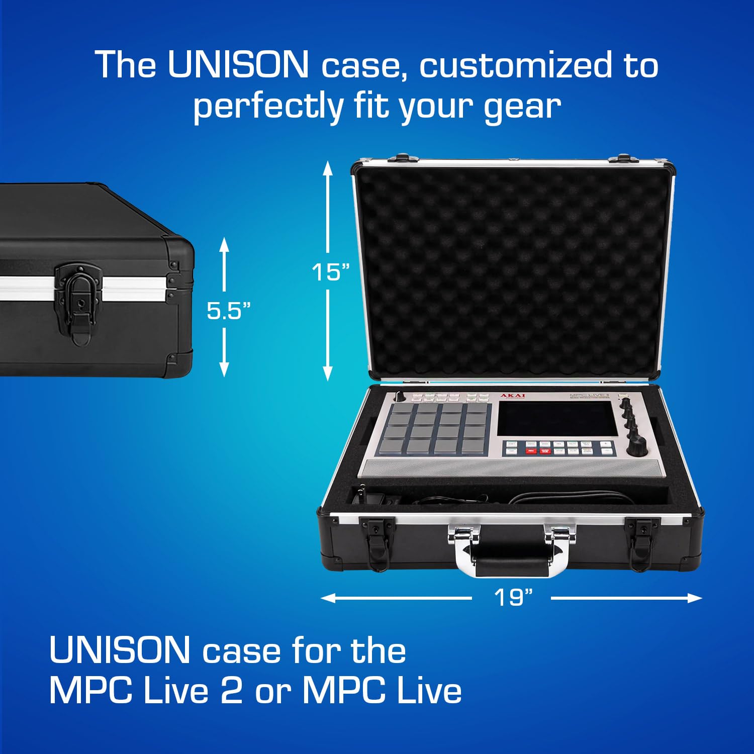 Ultra-Lightweight UNISON Hard Case for Akai MPC Live 2 & MPC Live - Durable Protective Cover for Music Production, DJ Performances & Studio Sessions