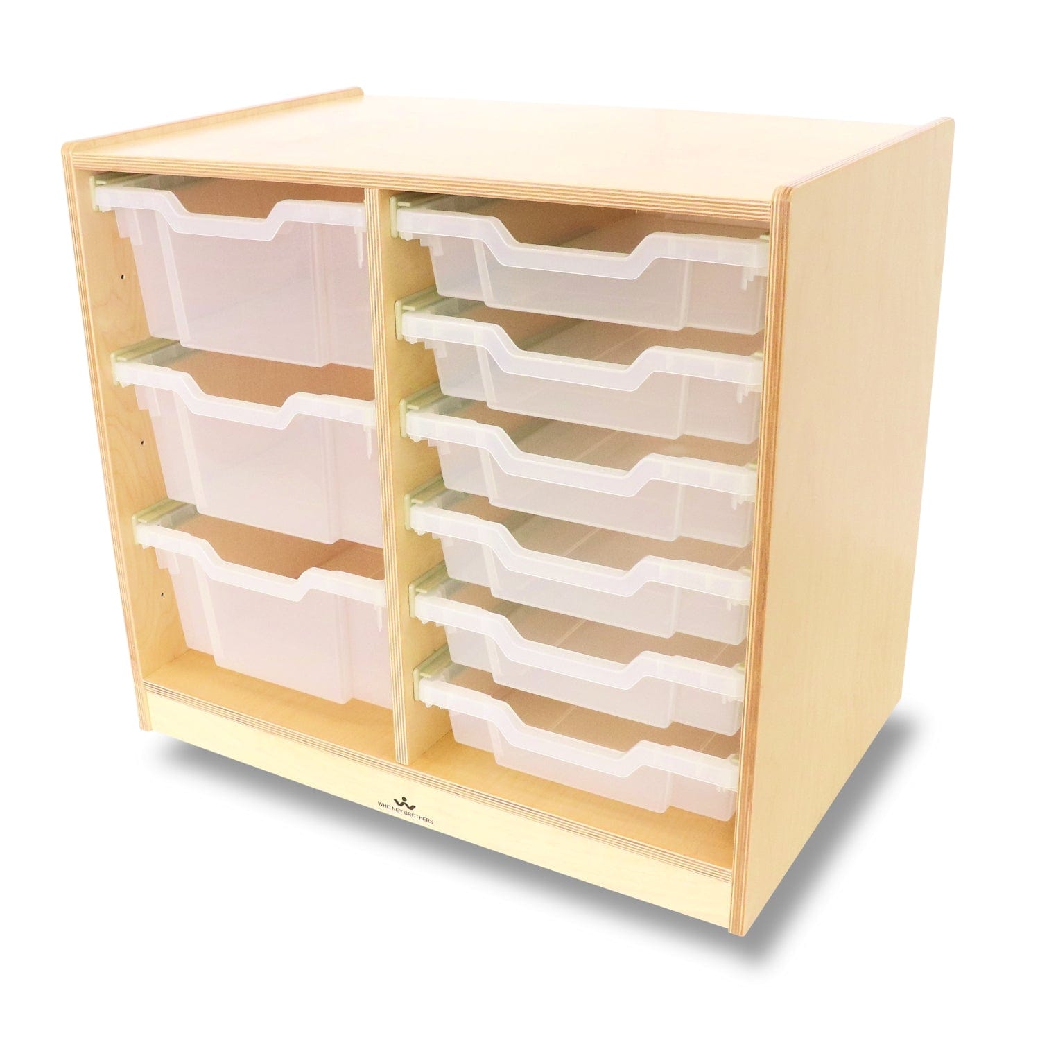 Clear Acrylic Double Column Storage Cabinet - Organize Makeup, Office Supplies & Craft Accessories for Home & Salon Use