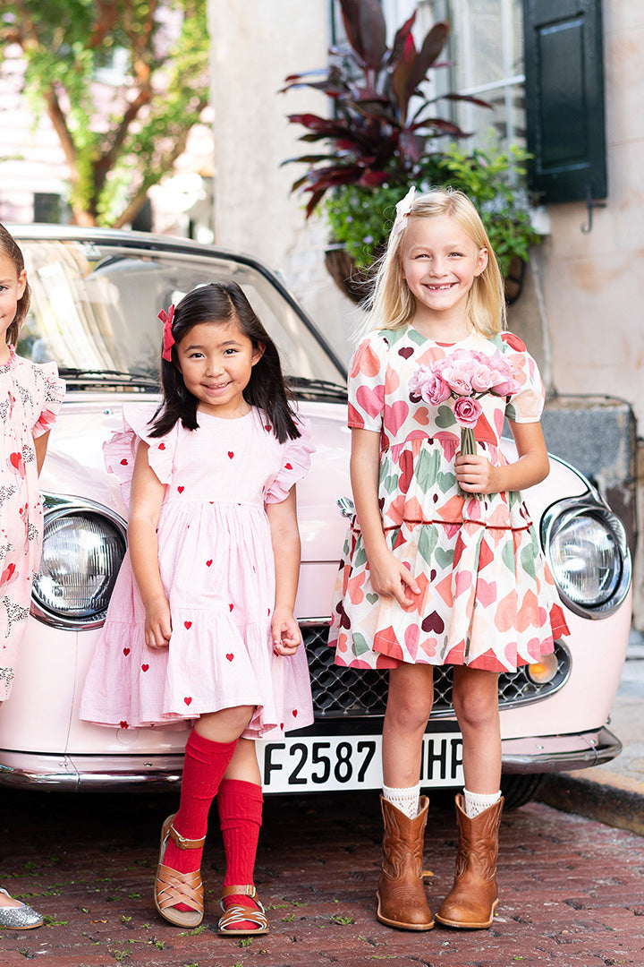Girls Pink Chicken Julesy Dress - Cute & Comfortable Toddler Outfit for Parties, Playdates & Special Occasions