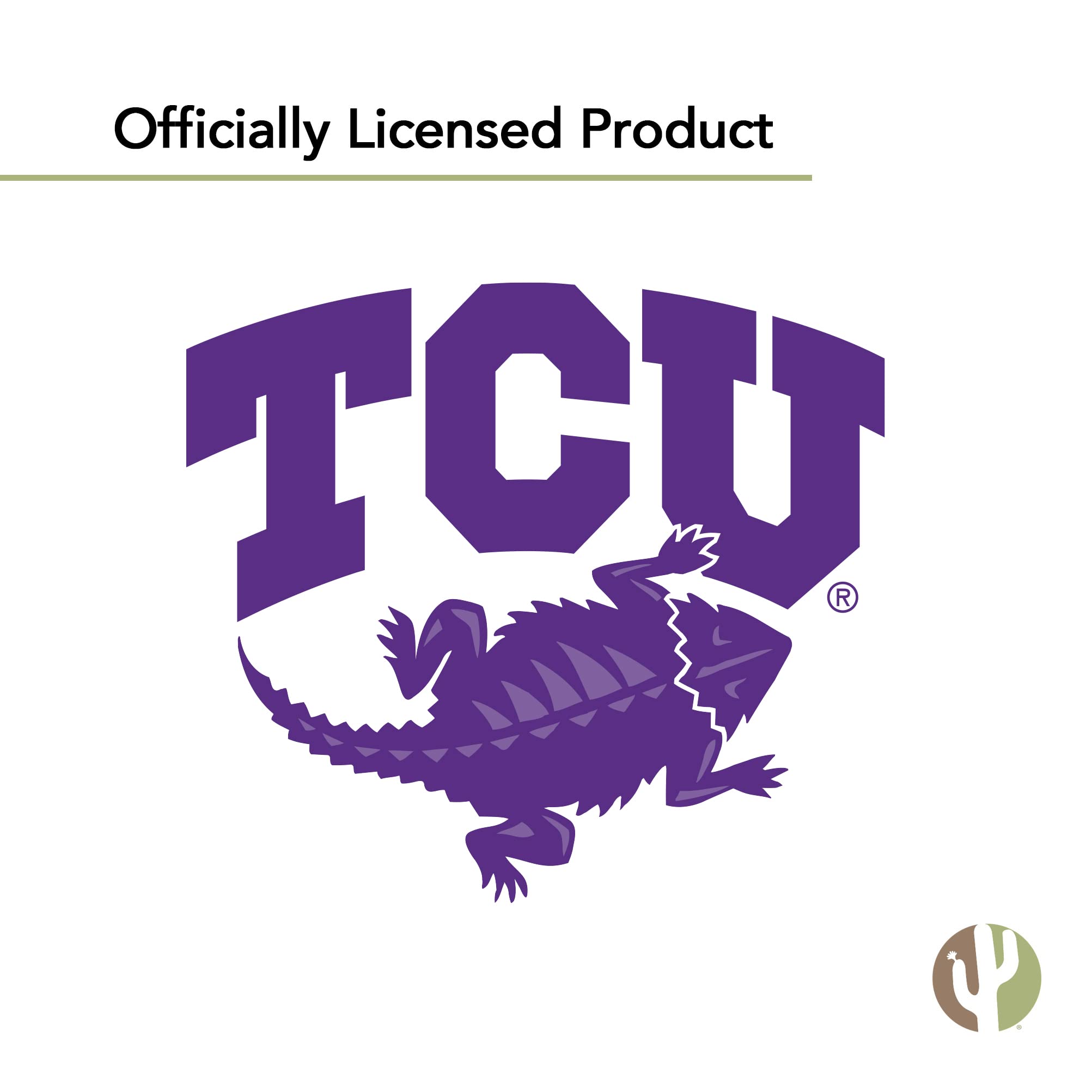 TCU Texas Christian University Desert Cactus Vinyl Decal Sticker - Waterproof Laptop, Water Bottle, Car, Scrapbook Decor - Perfect for College Dorm, School Spirit & Fan Gifts
