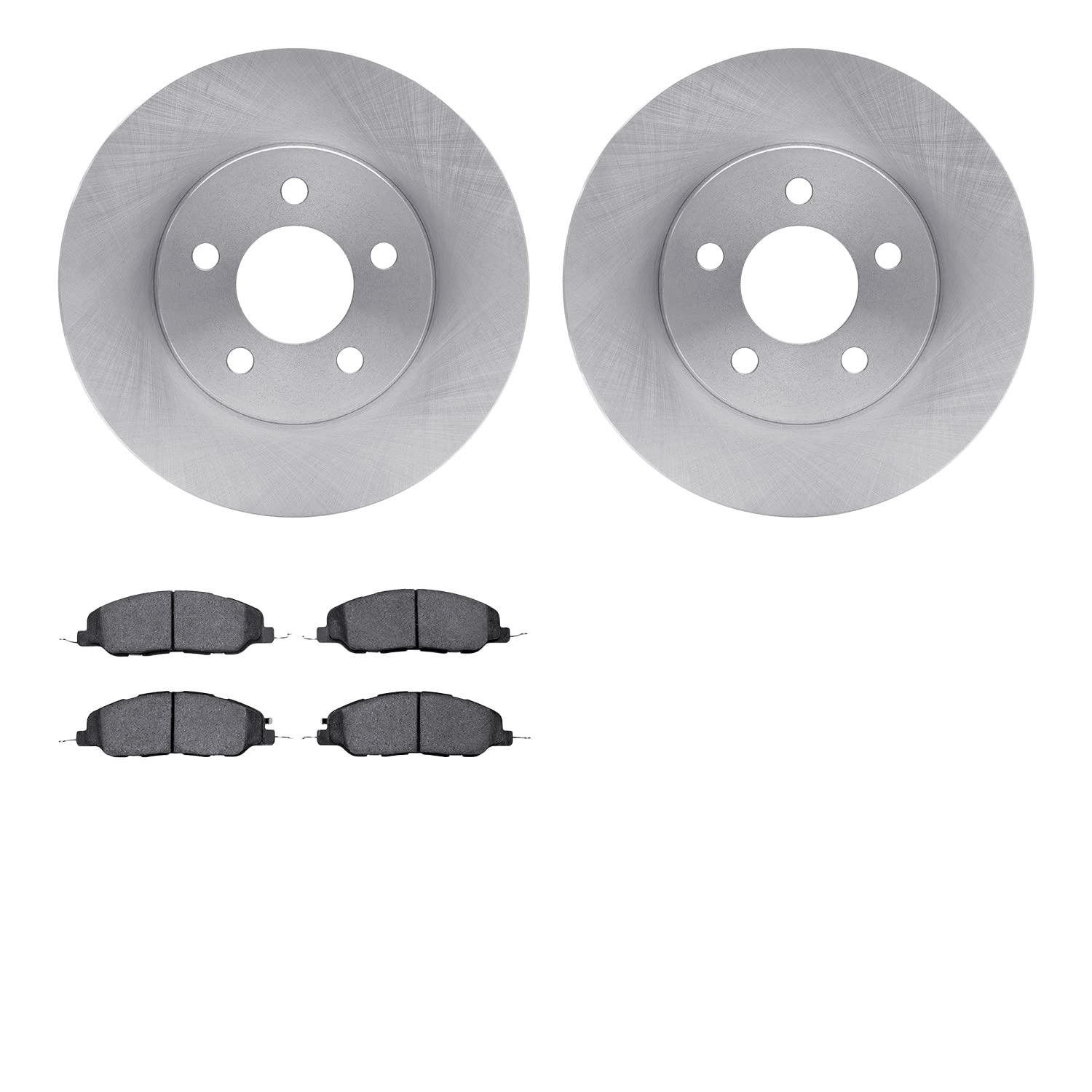 Dynamic Friction Company Front Brake Pads and Rotors Kit - 5000 Euro Ceramic Brake System | High-Performance Blank Brake Rotors | Automotive Replacement Brake Kits for Sedans, SUVs & Trucks | Perfect for Daily Commuting & Performance Driving