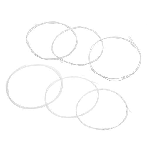 6-Piece Silver Plated Nylon Classical Guitar Strings Set (3ft) - Premium Acoustic Guitar Accessories for Classical & Flamenco Music Performance