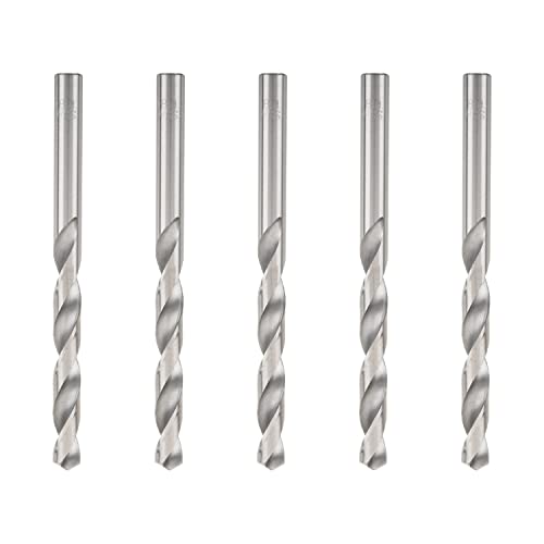 8.8mm HSS Twist Drill Bit Set - 5pc High Speed Steel Jobber Drill Bits for Steel & Aluminum Alloy | Perfect for Metalworking, Woodworking, and DIY Home Projects