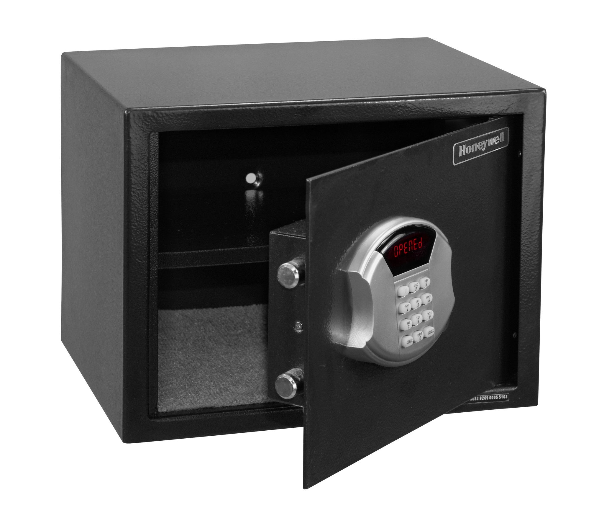 Honeywell 5103 Medium Steel Security Safe - Fireproof & Waterproof Home & Office Safe for Documents, Cash, Jewelry - Digital Keypad & Emergency Override Key