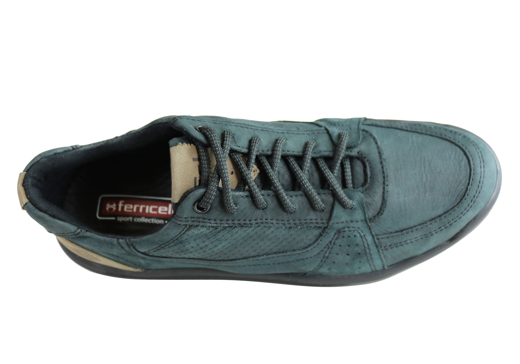 Ferricelli Grant Men's Genuine Leather Casual Shoes with Cushioned Comfort - Handcrafted in Brazil - Perfect for Work, Travel & Everyday Wear