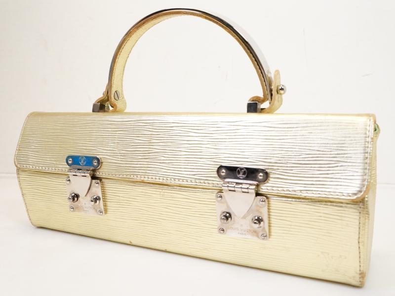 Authentic Pre-Owned Louis Vuitton LV Epi Metallic Gold Galaxia Handbag M92184 210381 - Luxury Vintage Crossbody Bag for Women, Perfect for Parties & Evening Events