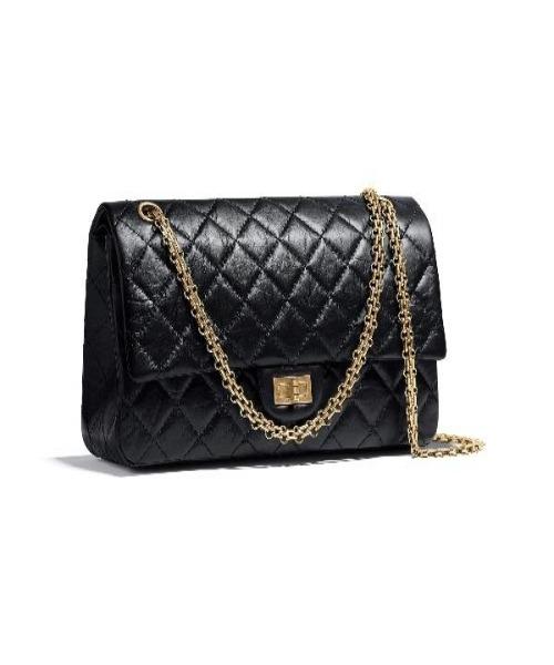 Chanel 2.55 Classic Flap Bag - Authentic Aged Calfskin Leather Handbag in Black | Luxury Designer Purse for Women, Perfect for Work, Evening Events & Everyday Use
