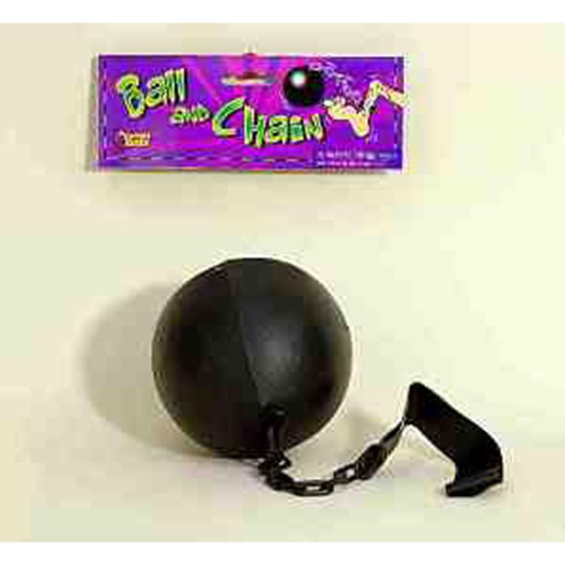 Ball and Chain - Heavy Duty Metal Ball and Chain Set for Halloween Costumes, Prisoner Cosplay, and Themed Parties - Perfect for Costume Accessories and Decorative Props
