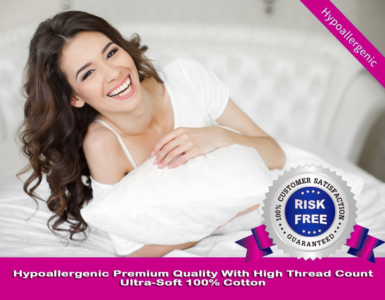 Premium 4-Piece 100% Egyptian Cotton 600 Thread Count Sheet Set - Luxury Bedding with Italian Finish & 19