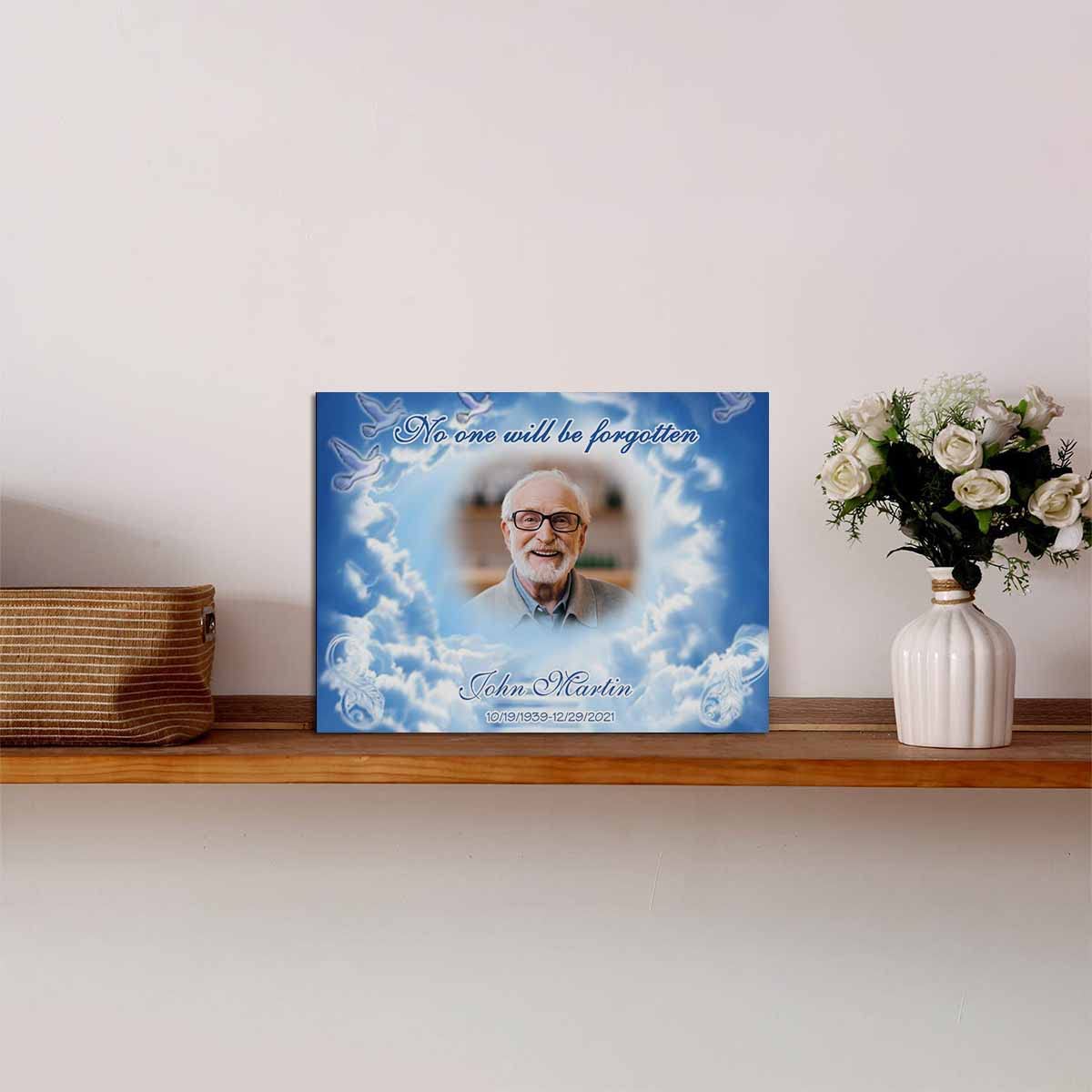 MyPupSocks Custom Photo Frame - Personalized Memorial Gift for Loved Ones (8x6 Inch) - Perfect for Home & Office Decor