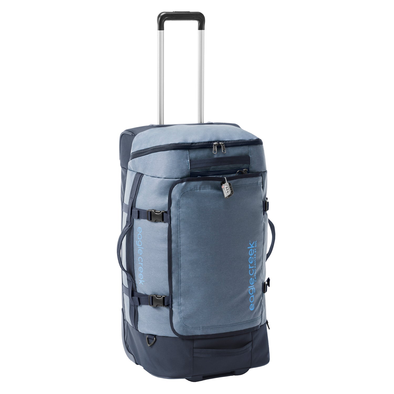 Eagle Creek Cargo Hauler XT Wheeled Duffel 29-Inch Durable Travel Bag - Glacier Blue for Adventure Travel & Outdoor Gear Storage