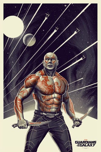 Drax Phantom City Creative Poster - Vintage Urban Art Print for Home & Office Decor - Perfect for Living Room, Bedroom, or Studio Wall Art