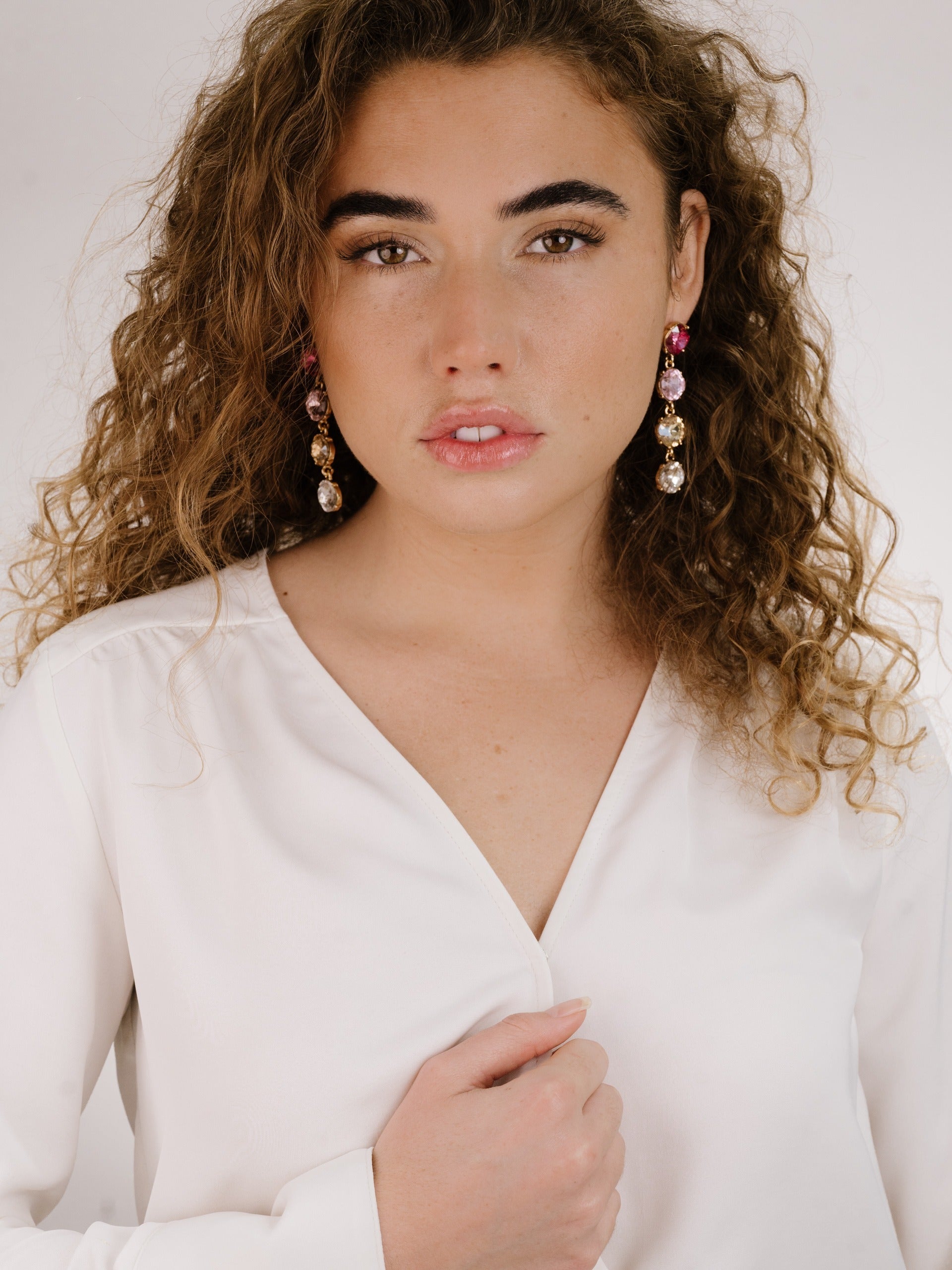 Four the Money Earrings - Stylish Gold Plated Hoop Earrings for Women | Perfect for Parties, Weddings & Everyday Wear