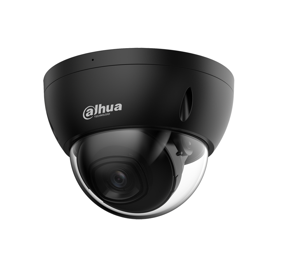 8MP Black Security Camera Kit with 2 Dome Cameras, DVR Recorder & Wiring - Ideal for Home & Business Surveillance