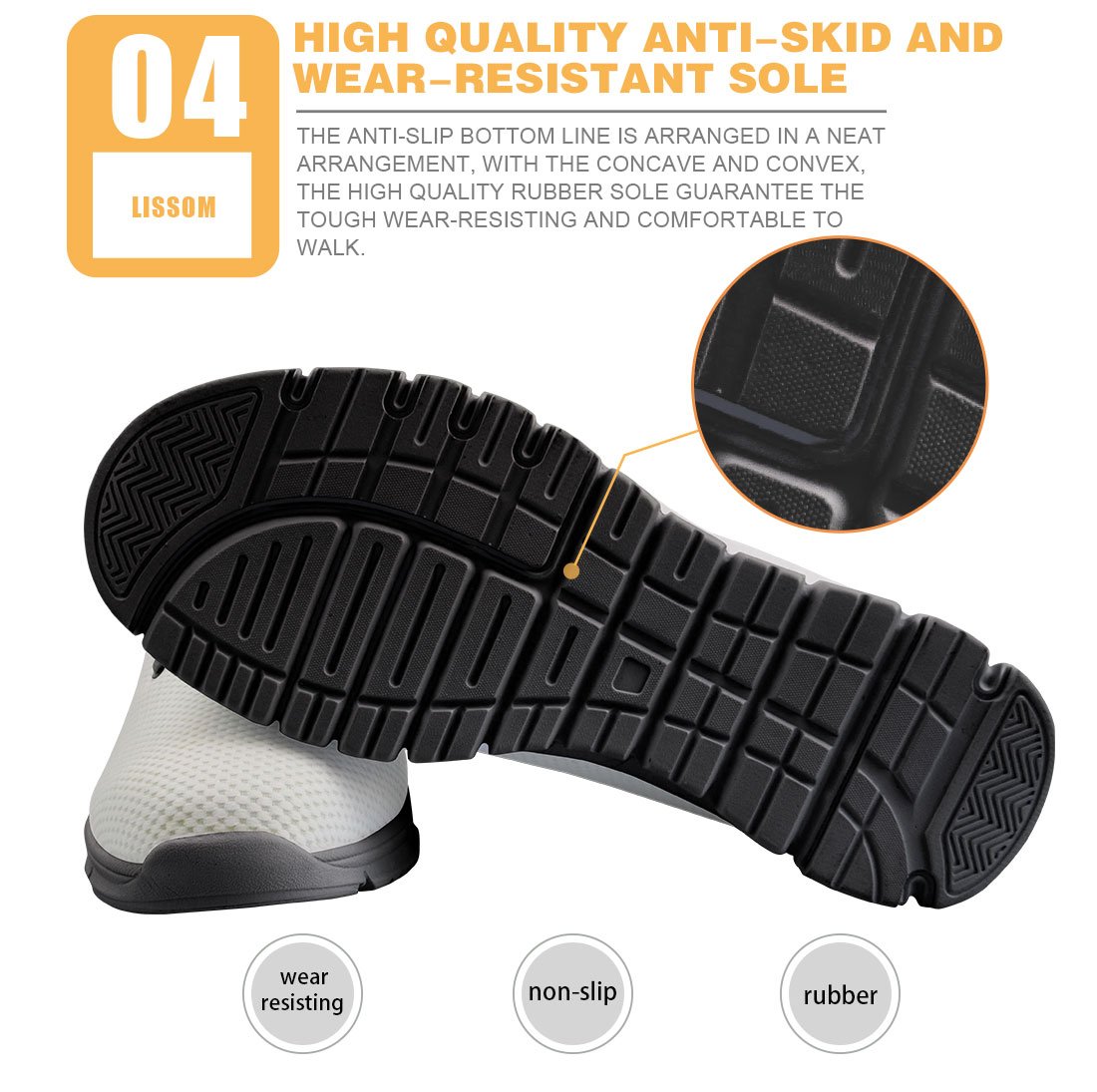 XYZCANDO Breathable Mesh Running Shoes - Lightweight Workout & Gym Shoes for Men Women - Perfect for Jogging, Training & Daily Casual Wear