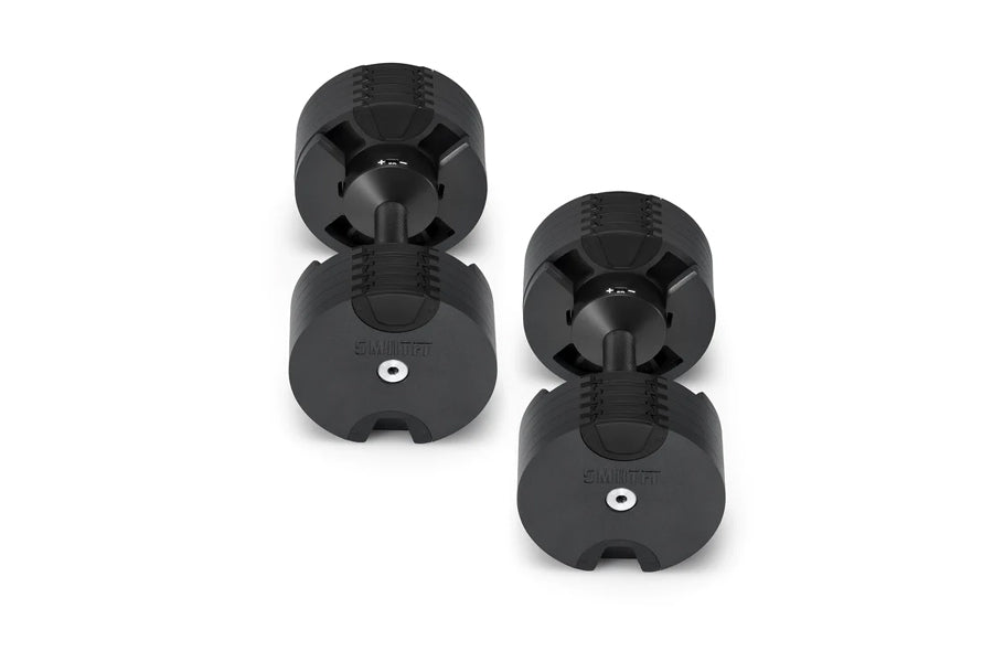 NÜOBELL 50lb Adjustable Dumbbells Set - Premium Matte Black Home Gym Weights for Strength Training & Fitness Workouts