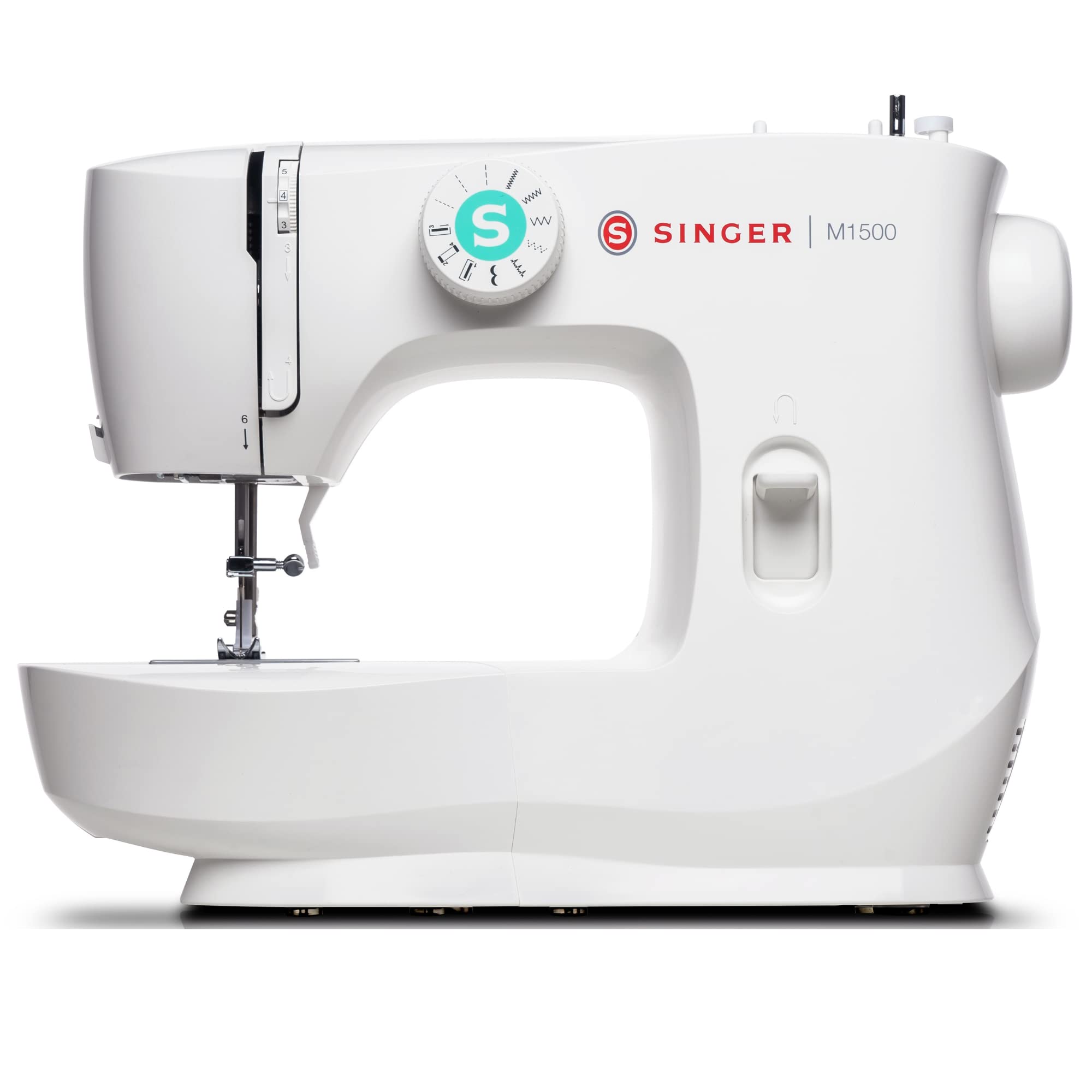 SINGER M1500 Lightweight Portable Sewing Machine with 57 Stitch Patterns, LED Light & Buttonhole Function | Complete Accessory Kit Included | Perfect for Quilting, DIY Crafts, Clothing Repair & Home Mending Projects