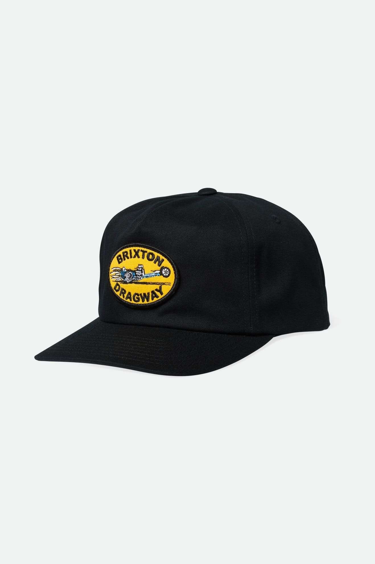 Dragway Snapback Hat - Black Adjustable Baseball Cap for Men & Women - Perfect for Sports, Casual Wear & Outdoor Activities