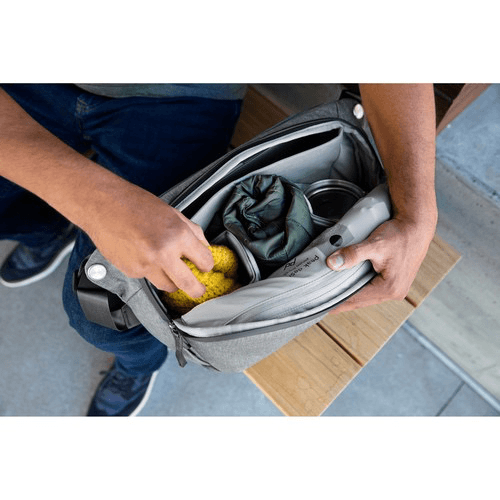 Peak Design Everyday Sling 10L V2 Camera Bag - Waterproof Ash Gray for Photographers & Travel | Compact Crossbody Backpack for DSLR, Mirrorless & Accessories | Perfect for Hiking, Commuting & Urban Exploration