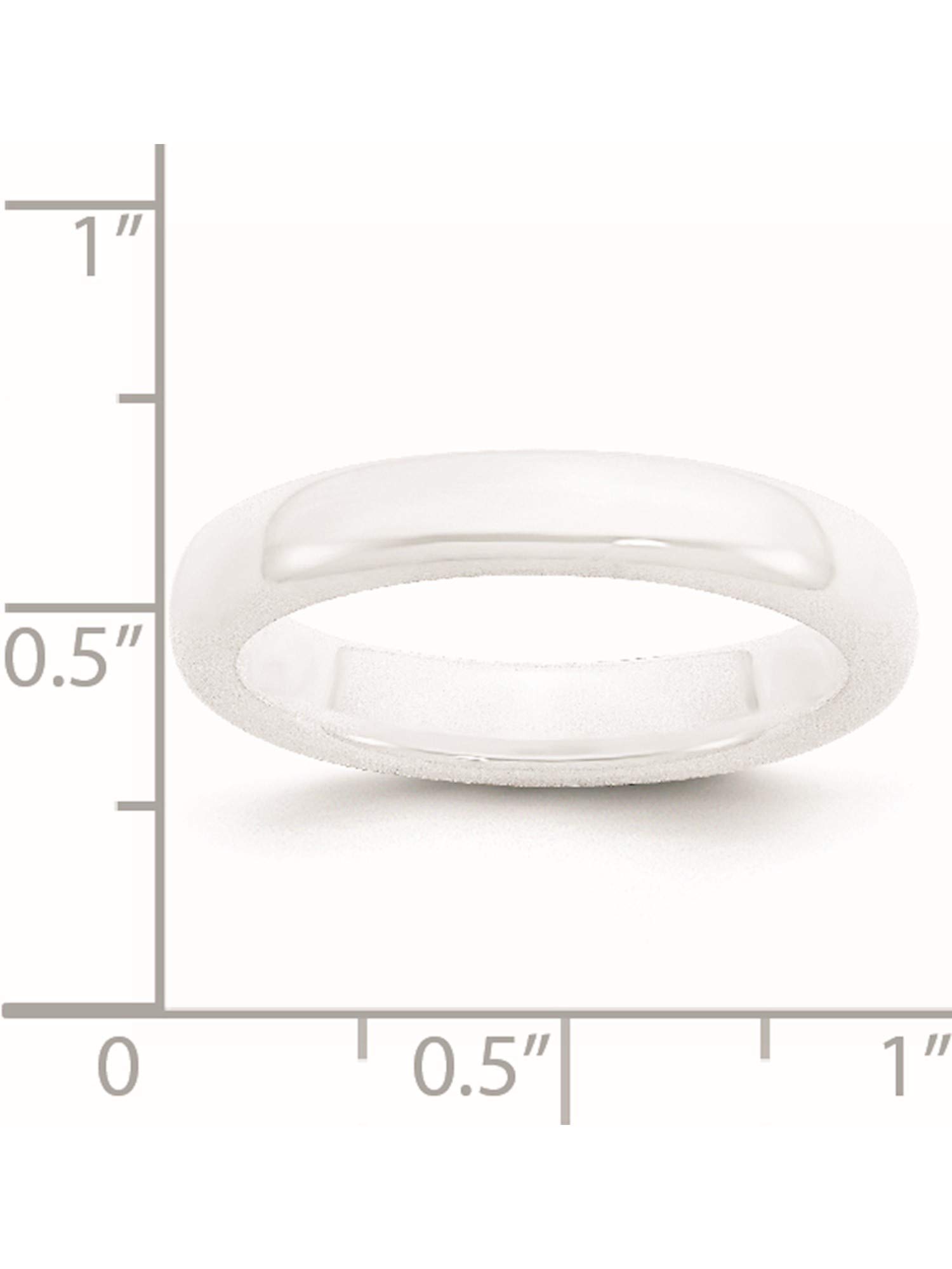 4mm Polished Ceramic White Ring Band - Size 8 | Durable & Hypoallergenic Wedding Band for Men & Women | Perfect for Everyday Wear, Anniversary Gifts & Special Occasions