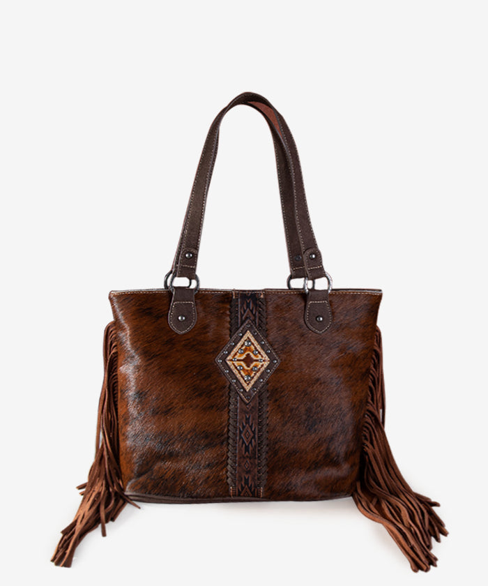 Trinity Ranch Genuine Cowhide Fringe Concealed Carry Purse - Stylish & Functional Women's Western Handbag for Everyday Use, Travel & Outdoor Adventures