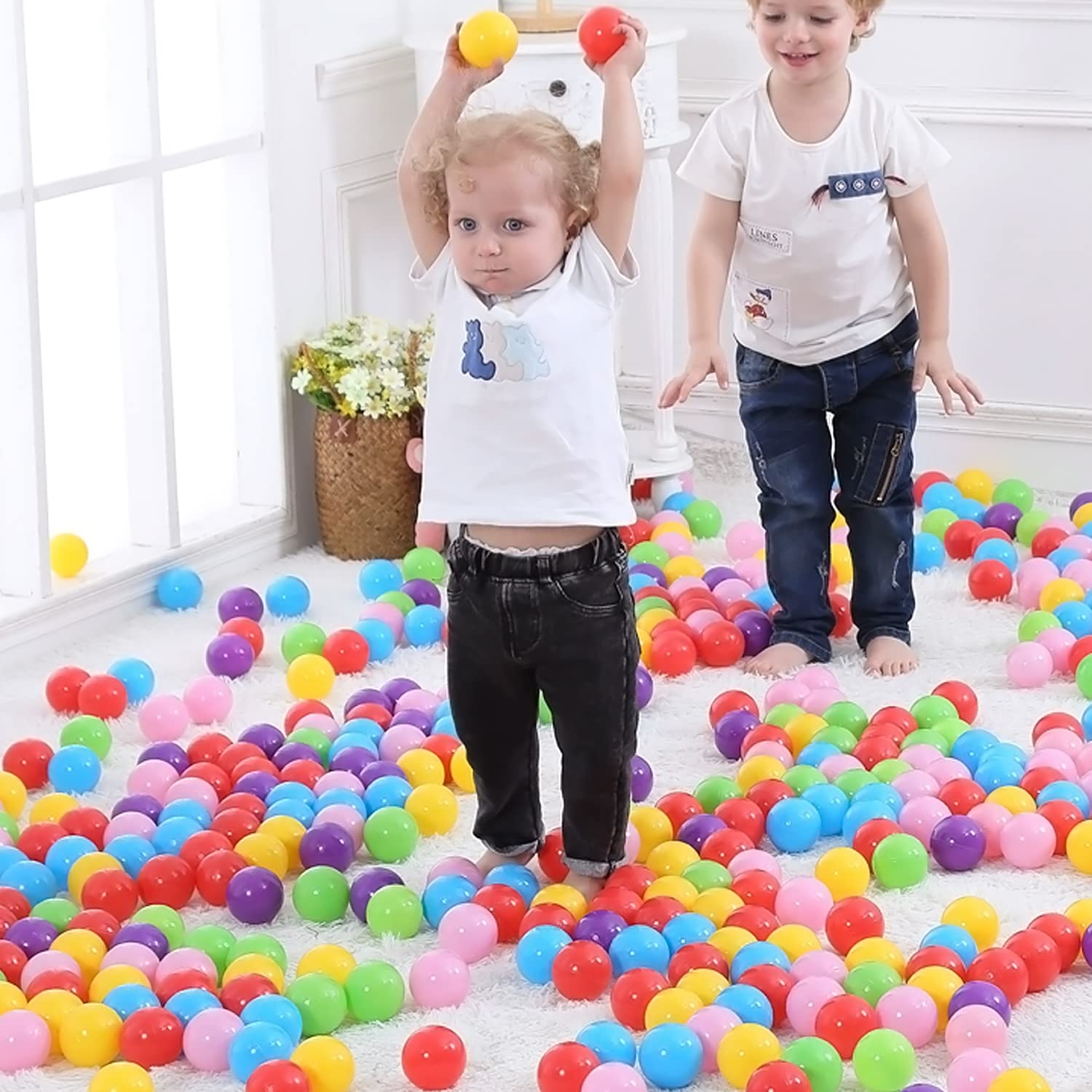 200/500/1000/2000 Count BPA-Free Plastic Play Pit Balls (2.2
