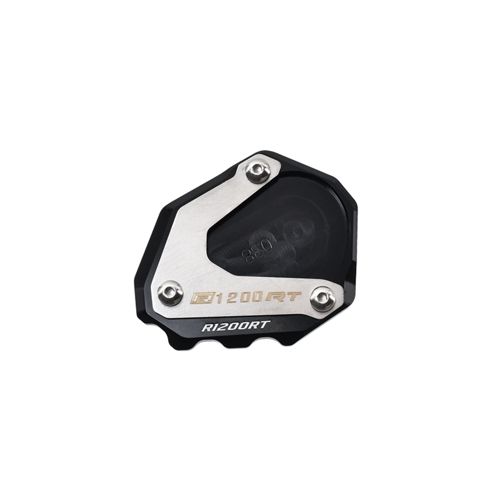 BMW R1200RT R1200 2004-2013 Motorcycle CNC Aluminum Kickstand Foot Extension Pad - Side Stand Support Plate for Improved Stability (Perfect for Parking on Soft Ground & Uneven Surfaces)
