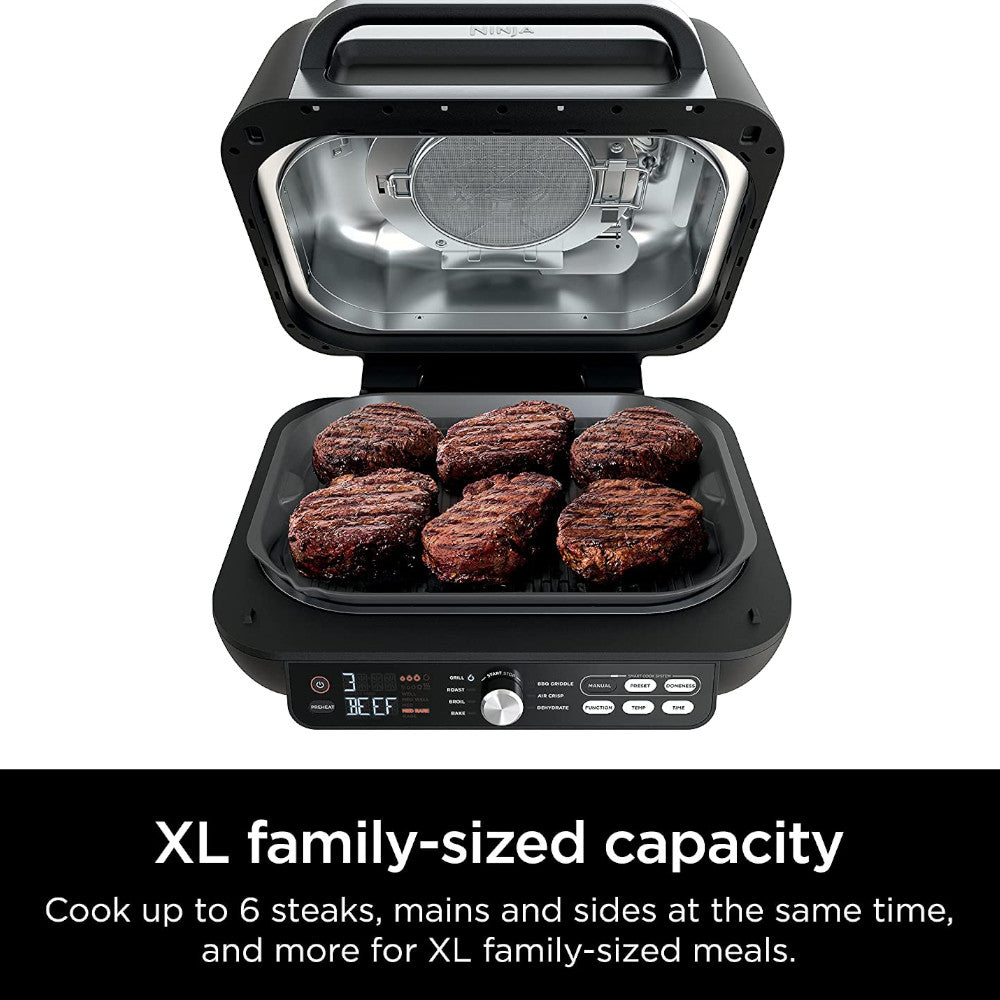 Ninja Foodi XL 7-in-1 Indoor Grill and Air Fryer Combo with Home Essentials Warranty - Perfect for Grilling, Roasting, Baking & Air Frying at Home