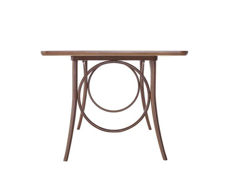 GTV Ring Bentwood Dining Table - Modern Round Wooden Table for Kitchen, Dining Room & Small Spaces - Perfect for Family Meals & Entertaining Guests