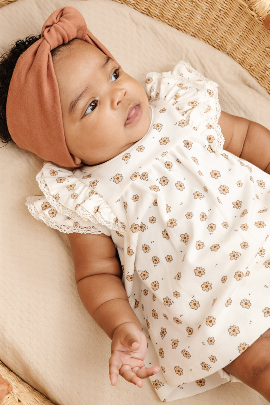 Quincy Mae Daisy Confetti Baby Dress Set - Adorable Outfit for Girls, Toddler & Infant Photo Shoots, Birthday Parties & Special Occasions