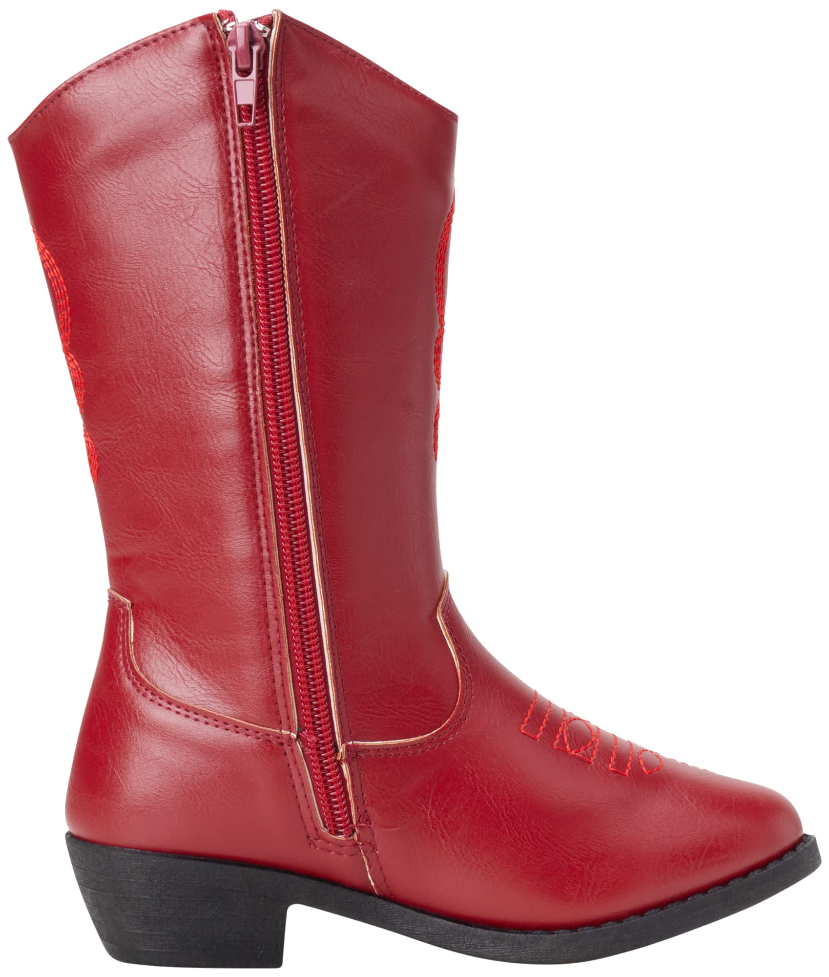 **Toddler Girls Western Cowboy Boots - Comfortable Leather Cowgirl Boots for Kids - Perfect for Rodeo, Halloween Costume & Western Theme Parties - Ideal for Dress-Up, Playtime & Outdoor Adventures**