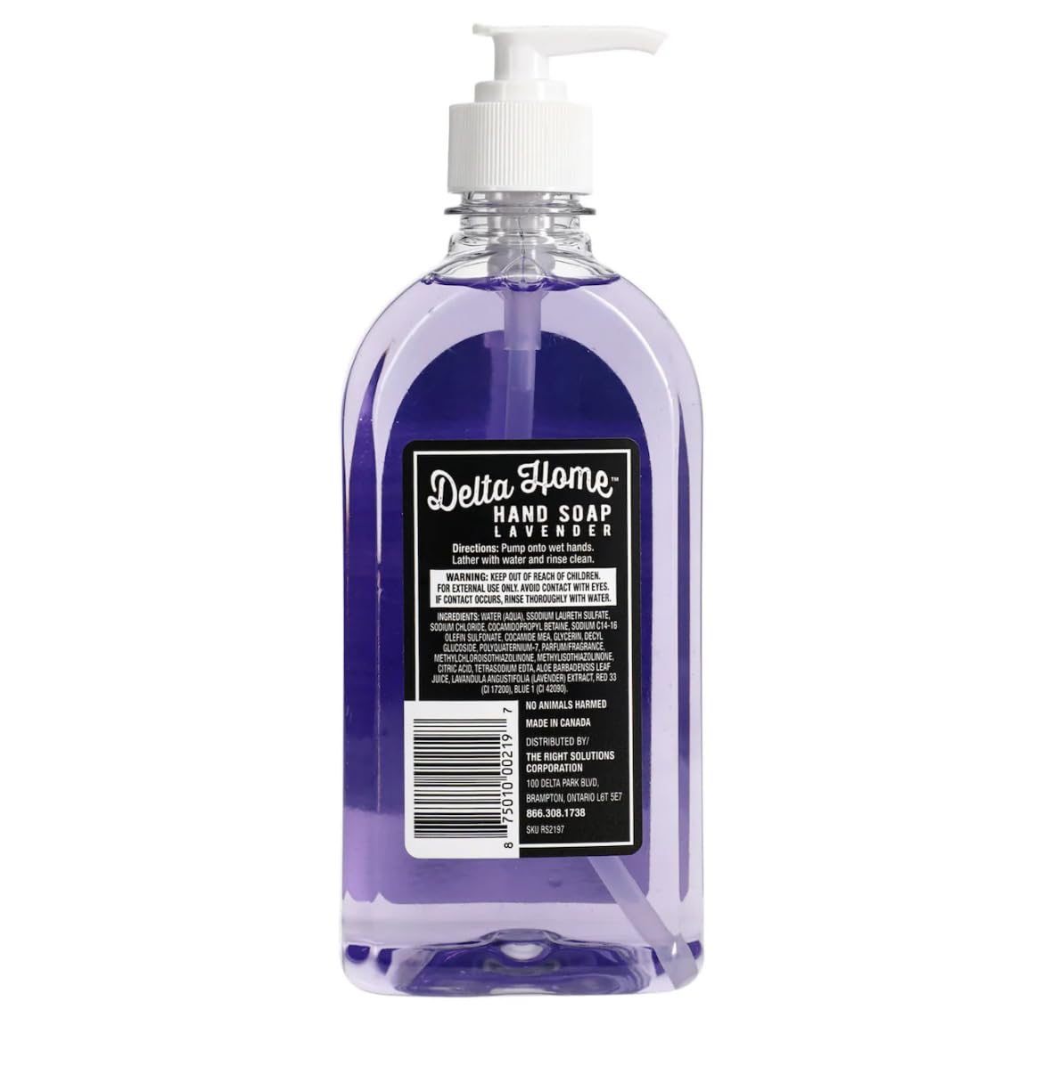 Natural Lavender Hand Soap - 16 Fl Oz (473ml) Antibacterial & Moisturizing for Home, Kitchen & Bathroom Use