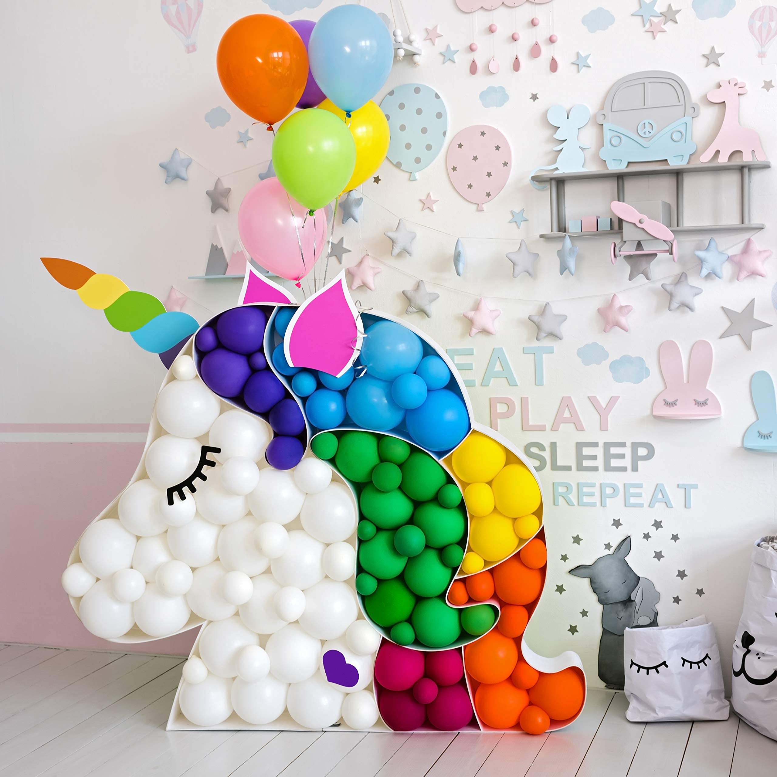 290 PCS 12 Inch Premium Latex Balloons - Assorted Rainbow Pastel & Metallic Colors for Birthday Party, Wedding, Baby Shower & Holiday Decorations