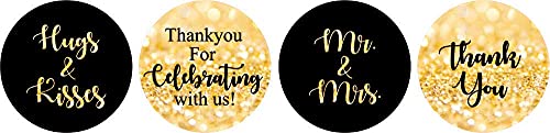 Black & Glitter Gold