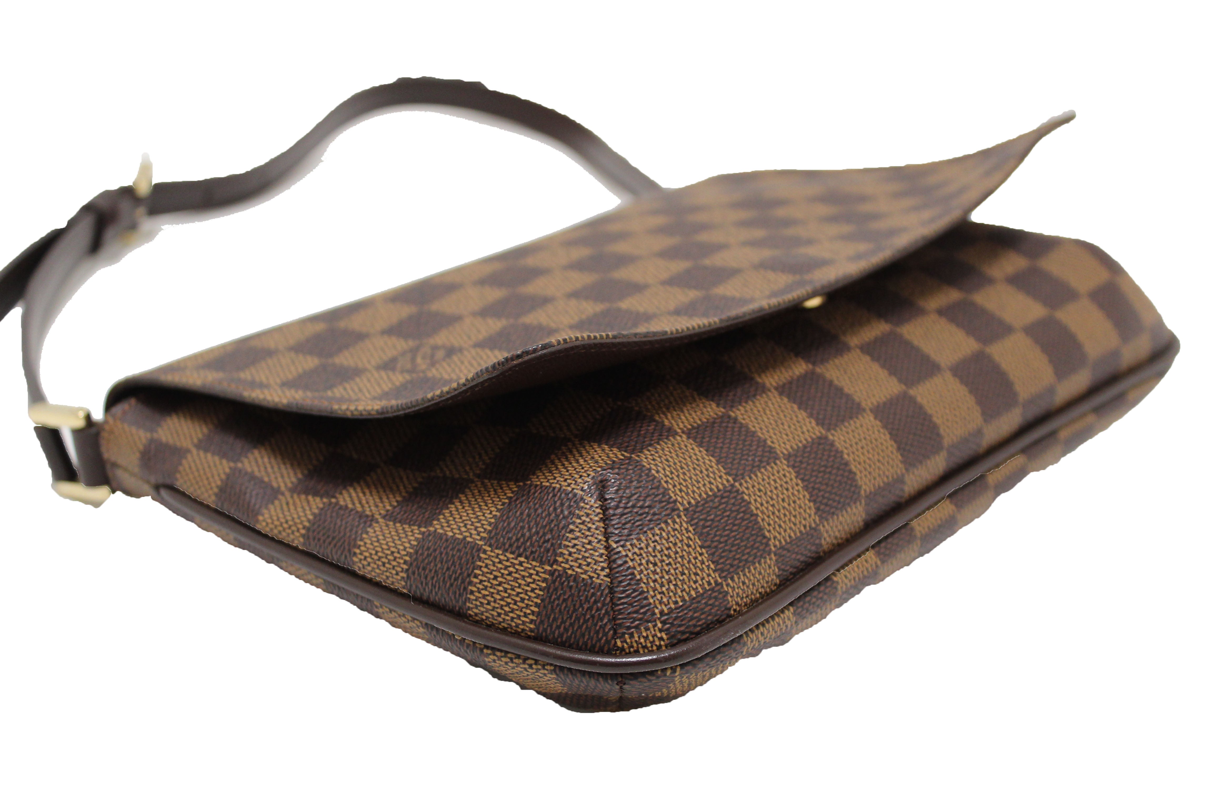 Authentic Louis Vuitton Damier Ebene Musette Tango Crossbody Shoulder Bag for Women | Luxury Designer Handbag for Work, Travel & Everyday Use