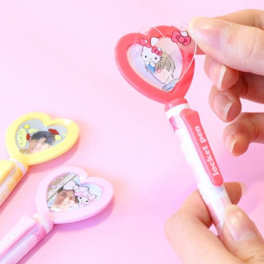 Sanrio Heart Locket Ballpoint Pen - Cute Kawaii Writing Gift for Girls & Teens - Perfect for School, Journaling, and Note Taking