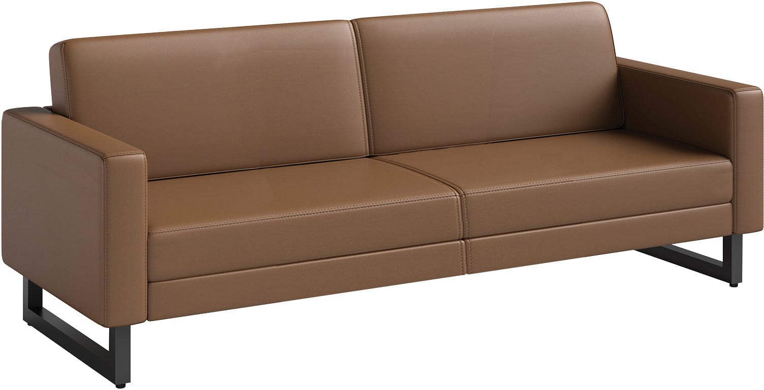Safco Mirella Lounge Sofa with Legs - Modern Office & Home Furniture for Living Room, Reception Area & Waiting Room [1730MRL2]